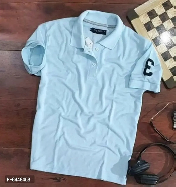 Cotton Half Sleeves Mens Polo T-Shirt (Pack Of 3 )