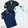 Cotton Half Sleeves Mens Polo T-Shirt (Pack Of 3 )