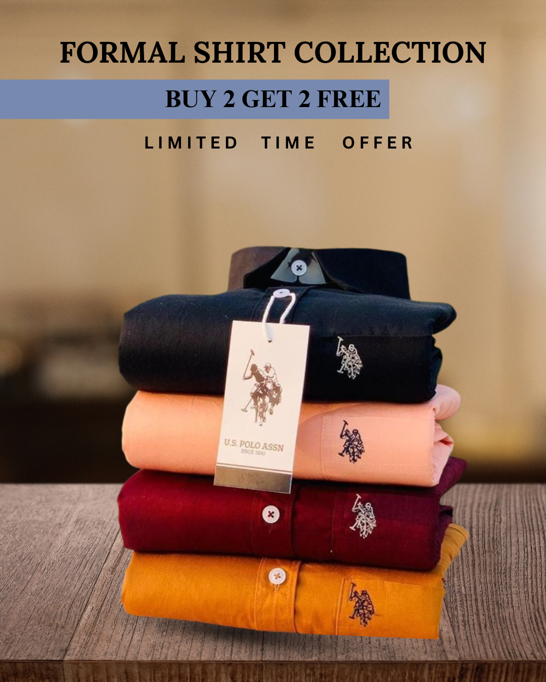 Branded Everyday Formal Shirt Collection (Combo of 4)