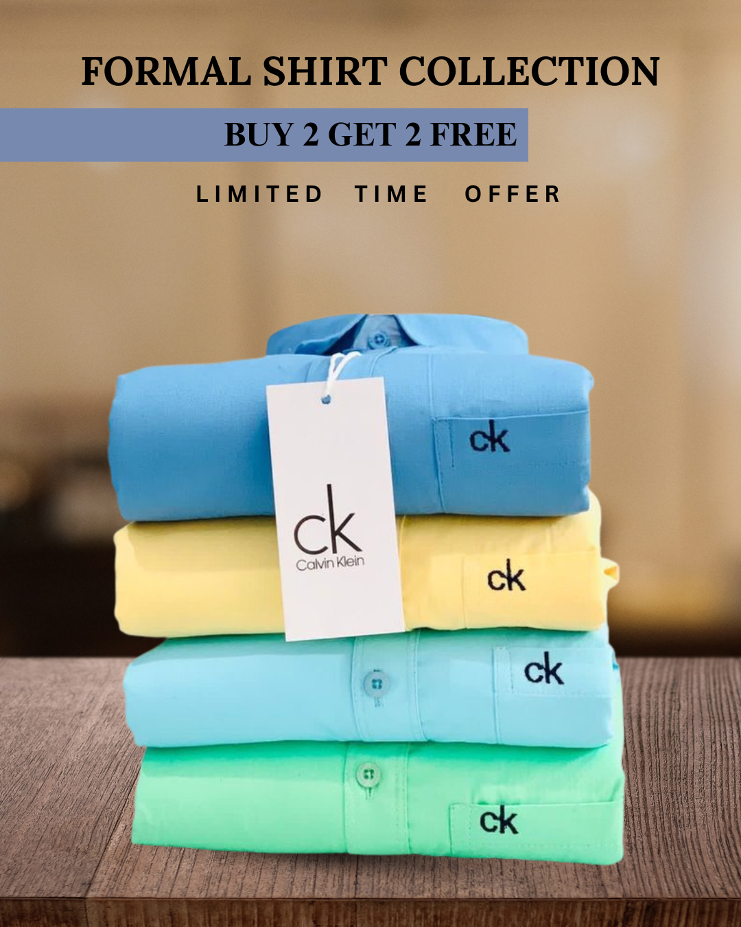 Branded Everyday Formal Shirt Collection (Combo of 4)