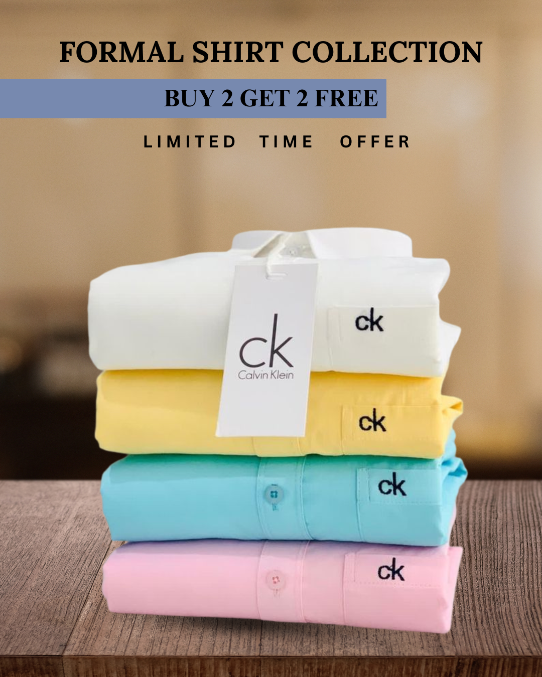 Branded Everyday Formal Shirt Collection (Combo of 4)