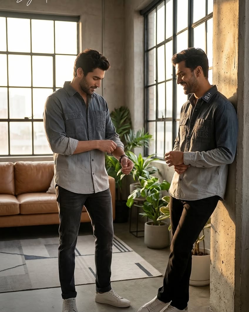 Men’s Premium Cotton Designer Shirt – Pack of 2