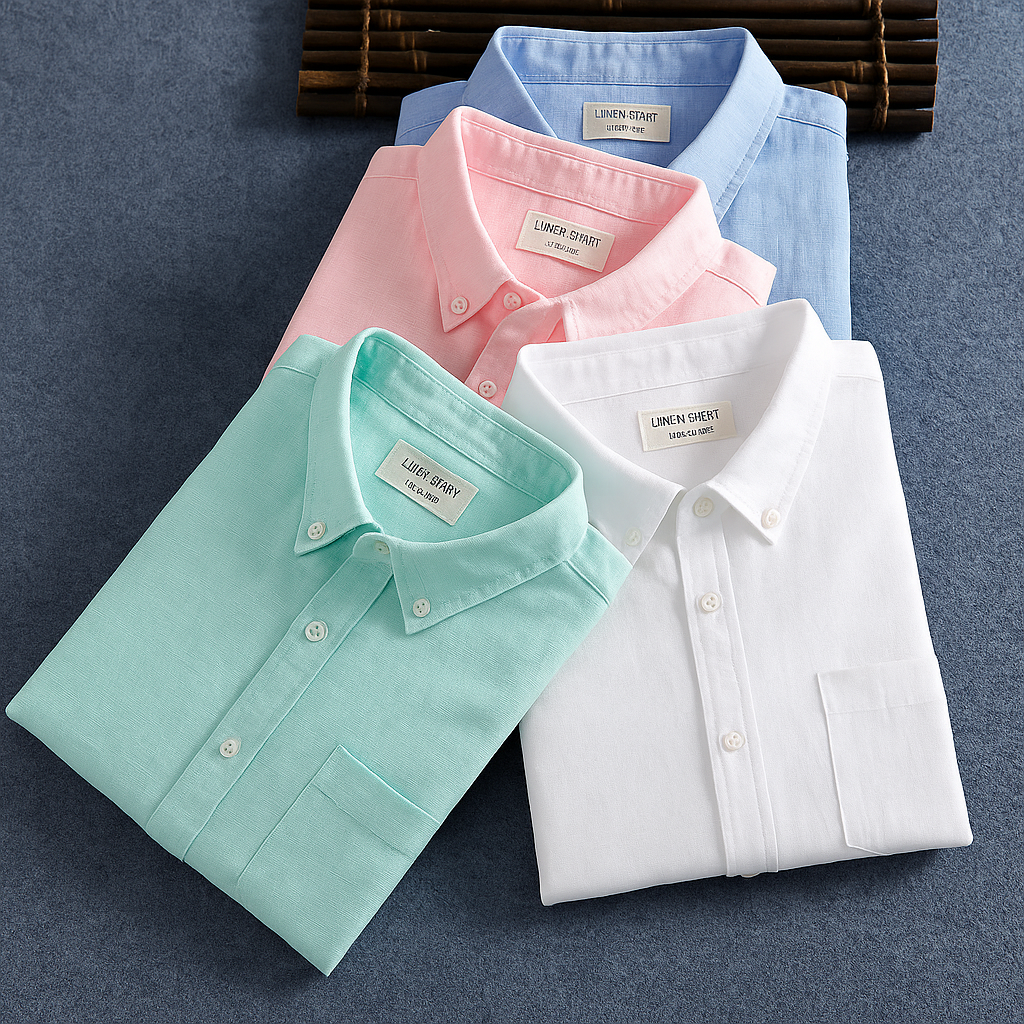 Men's Premium Line Linen Shirts (Combo Of 4)
