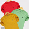Cotton Half Sleeves Mens  T-Shirt (Pack Of 3 )