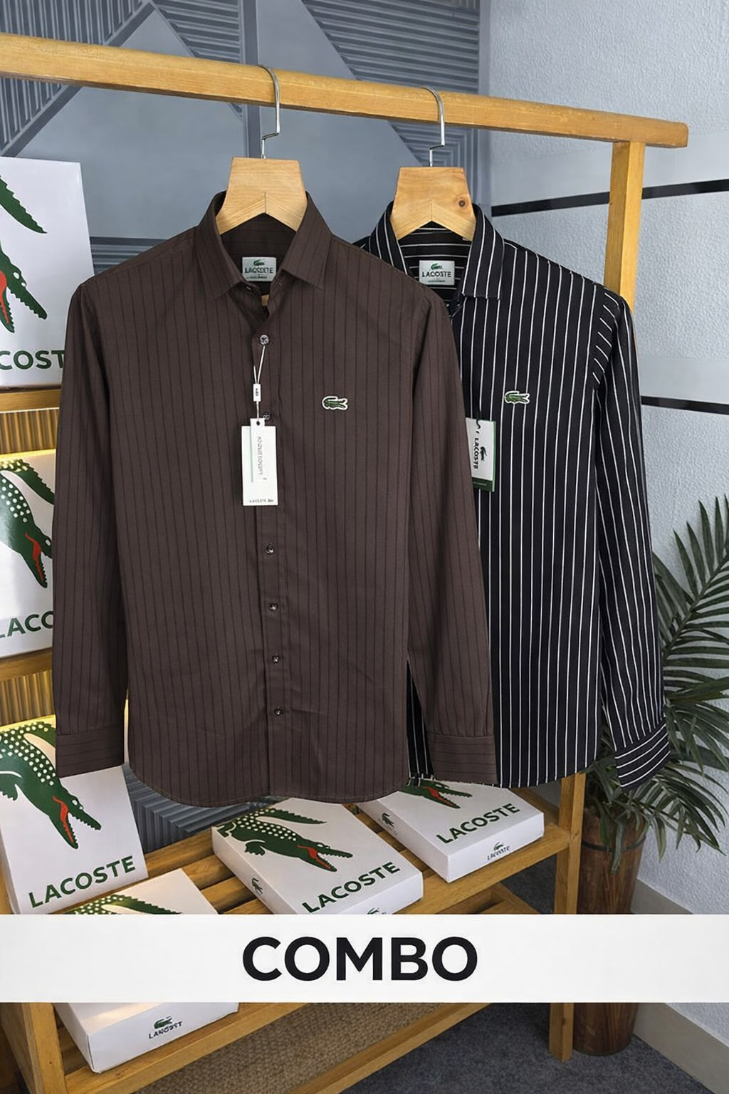 Men’s Premium Cotton Designer Shirt – Pack of 2