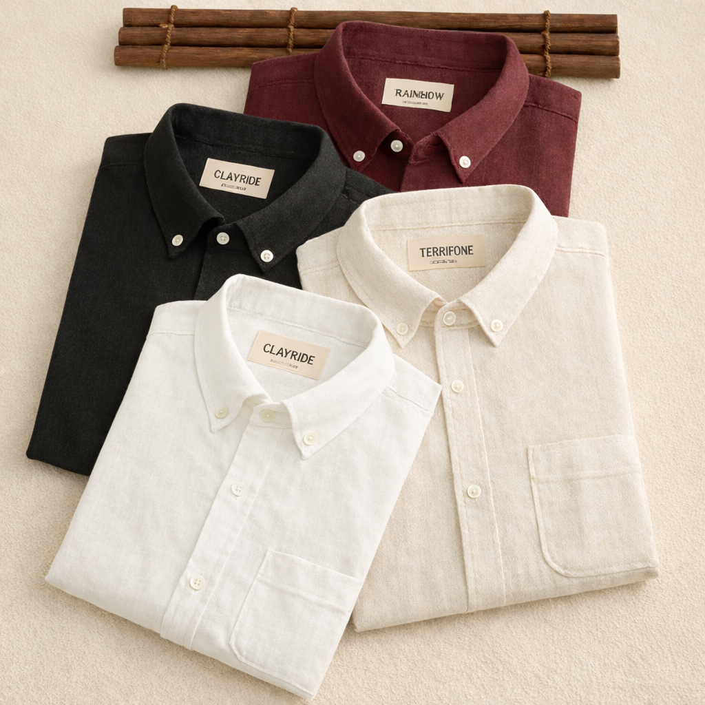 Men's Premium Line Linen Shirts (Combo Of 4)