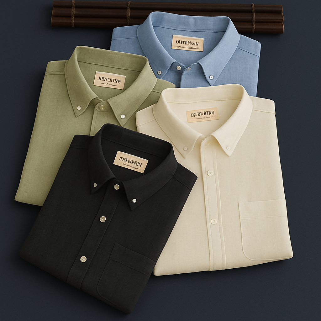 Men's Summer Cotton Linen Shirts (Combo of 4)