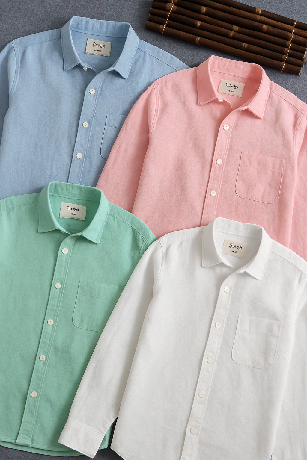 Men's Premium Line Linen Shirts (Combo Of 4)