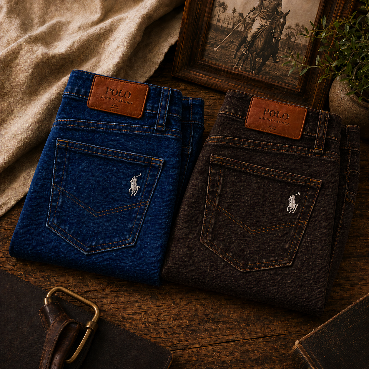 Men's RL Premium Denim Jeans (Pack of 2 )