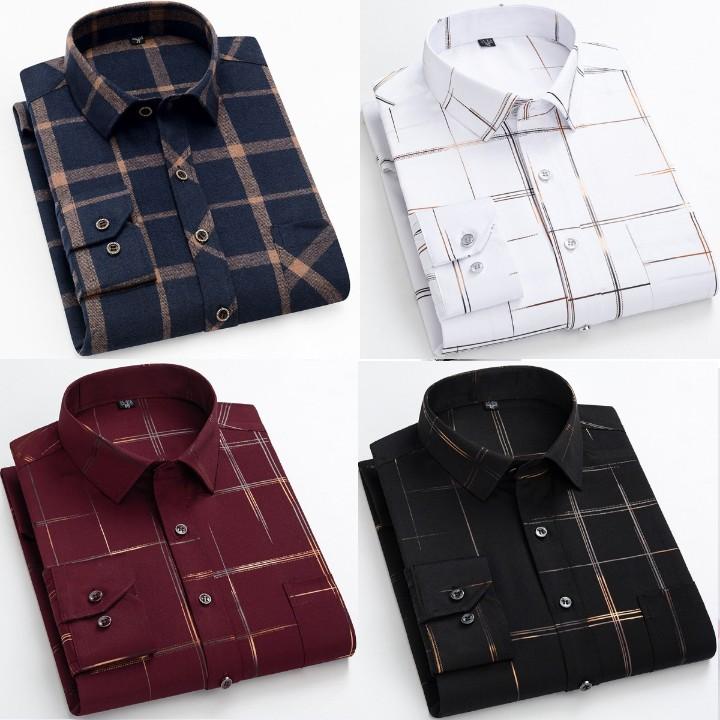 Branded Everyday Casual Shirt Collection (Combo of 4)