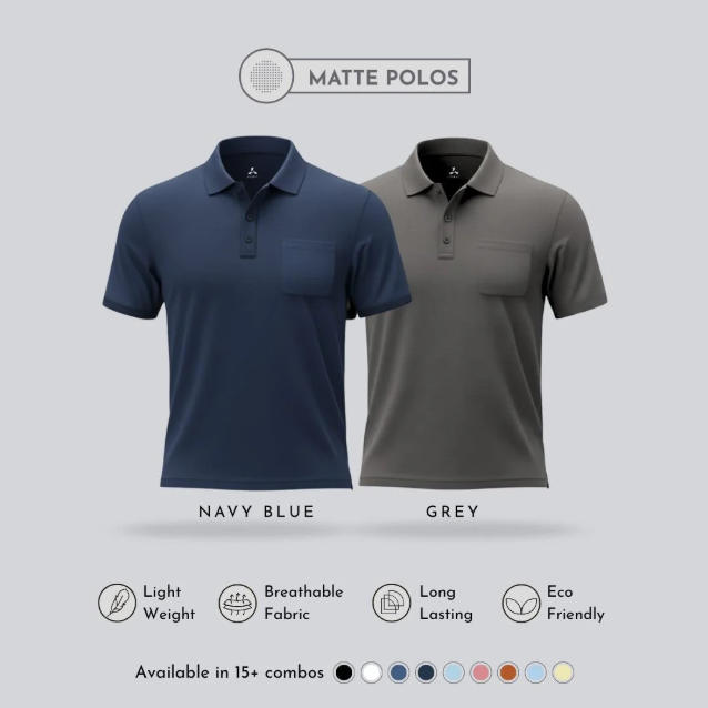 Men's Polo T-Shirt Combo of 2 with Pocket