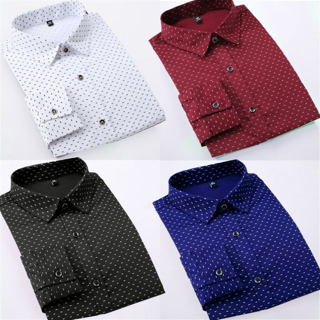 Branded Everyday Casual Shirt Collection (Combo of 4)