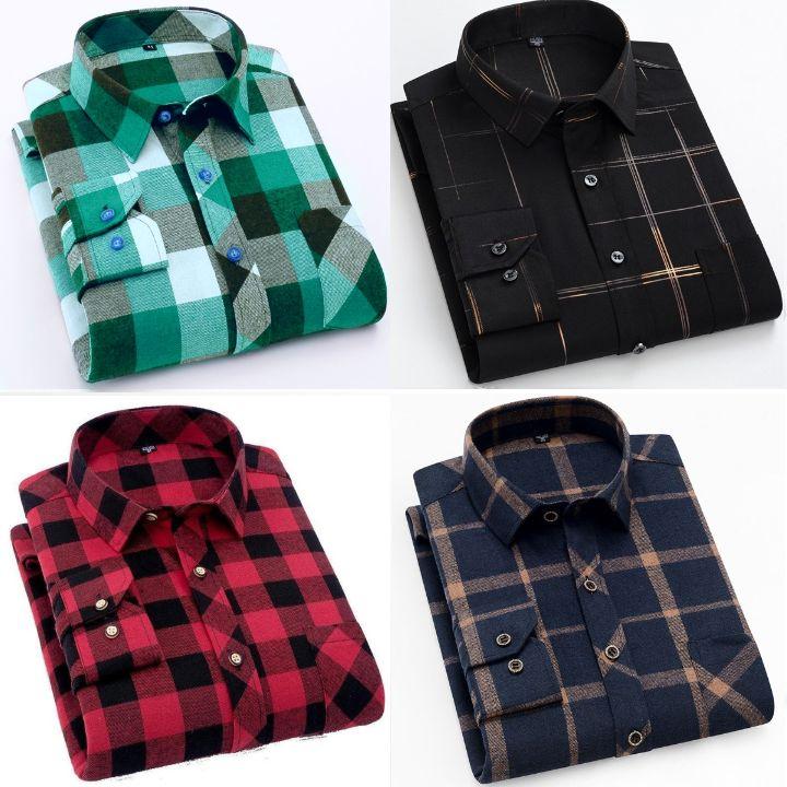Branded Everyday Casual Shirt Collection (Combo of 4)